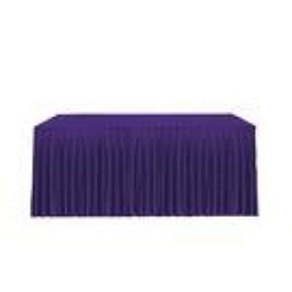 Linen Table Skirting Purple 21ft