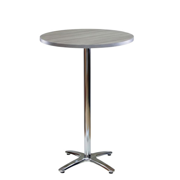 Silver Wood Round Pod Table Top 60cm