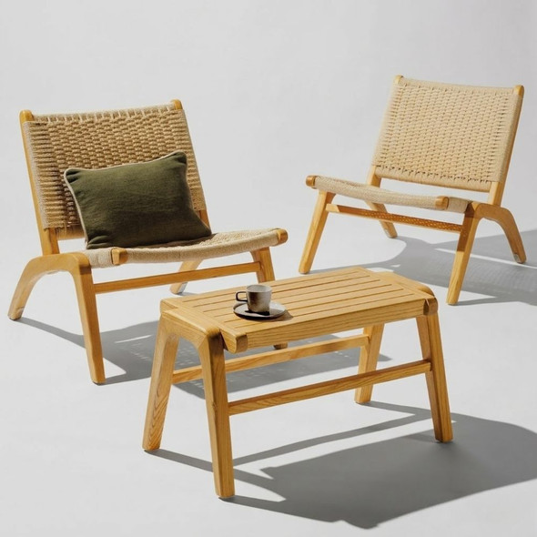 Woodley Rope Lounge Package (2 Chairs & Side Table)