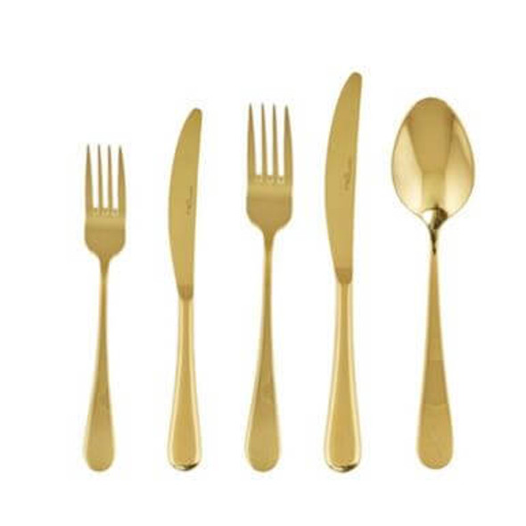 Victoria Gold Cutlery for Hire. CaterHire