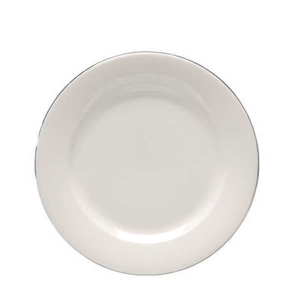 Silver Rim Dinner Plate 25cm (Pack Size 10)