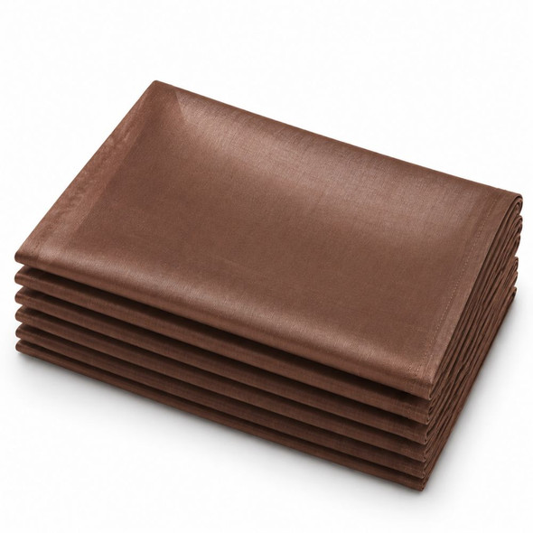 Silk Taffeta Napkin Cappuccino 20in x 20in