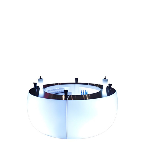 Ice Round Bar Unit, Illuminated (1/4 Unit)