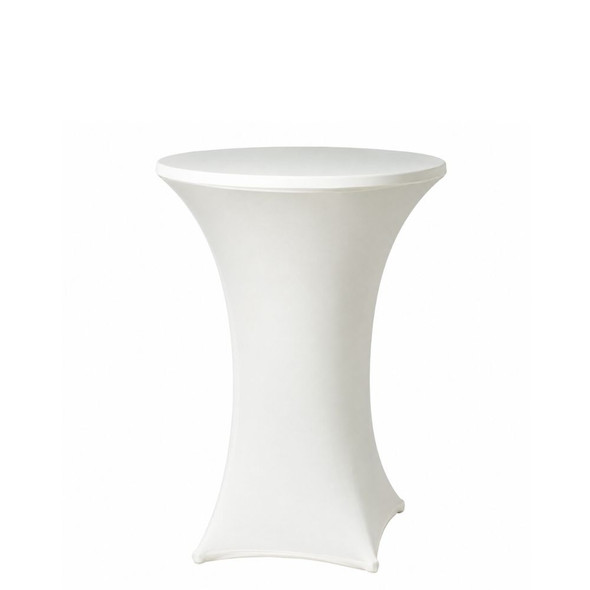 Spandex Ivory Pod Table Cover