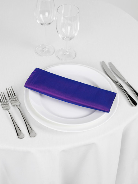 Silk Taffeta Napkin Purple 20in x 20in