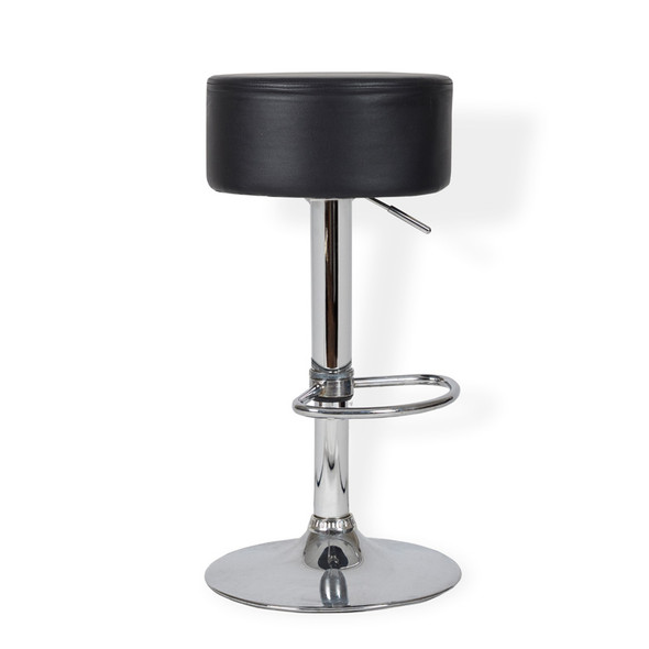 Button Bar Stool Black