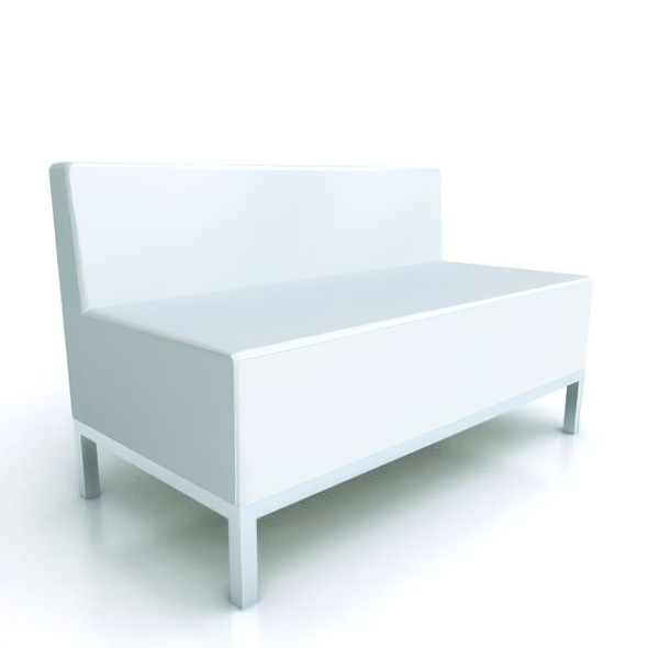 Heathrow 2 Seater Sofa - White