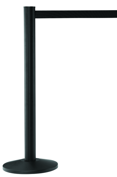 Black Retractable Belt Barrier