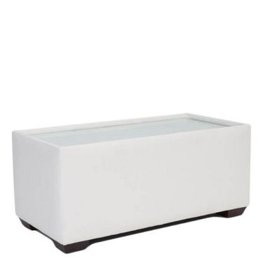 Sorrento Coffee Table White Leather