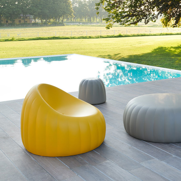 Candy Lounge Armchair - Soft yellow