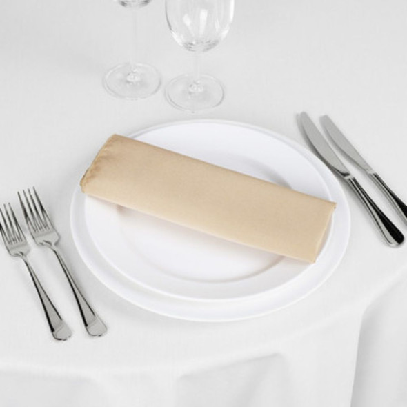 Linen Napkin Satin Gold 20in x 20in