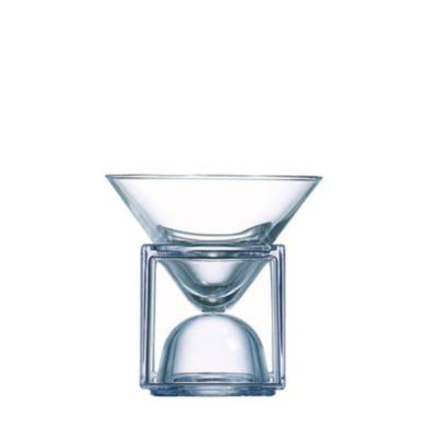 Cubix Martini Bowl with Clear Cube 21cl (Case Size 10)