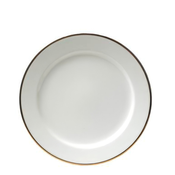 Gold Rim Starter/Dessert Plate 23cm (Pack Size 10)