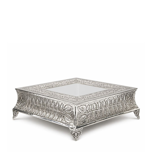 Silver Square Cake Stand 41cm