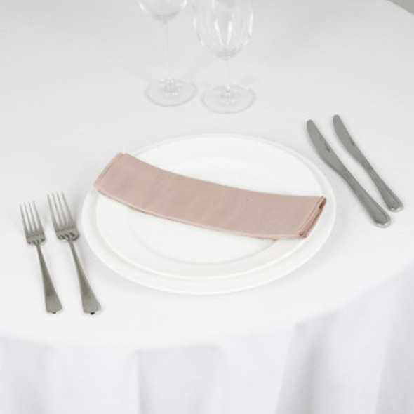 Silk Taffeta Napkin Pale Pink 20in x 20in
