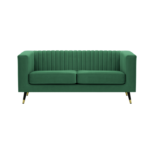 Capri 2 Seater Sofa Dark Green