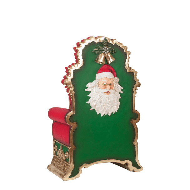 Santa's Throne With Santa's Face On The Back