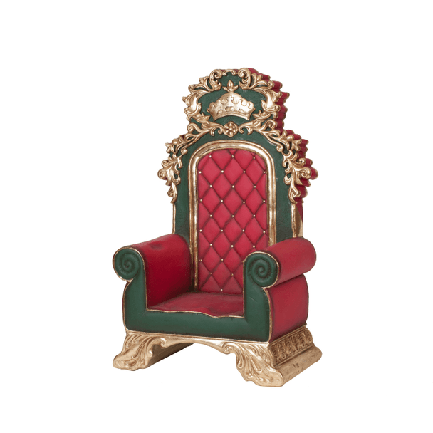 Santa's Throne With Green Back