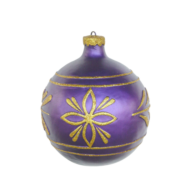 Purple Christmas Bauble - Medium