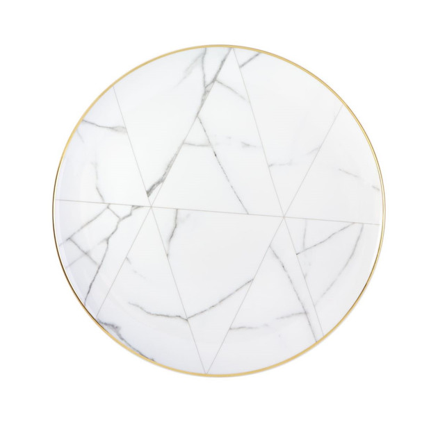 Carrara Marble Dinner Plate 11in (Pack Size 1)