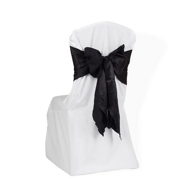 Satin Chair Tie / Table Runner Black