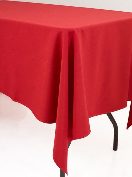 Linen Tablecloth Red 70in x 70in