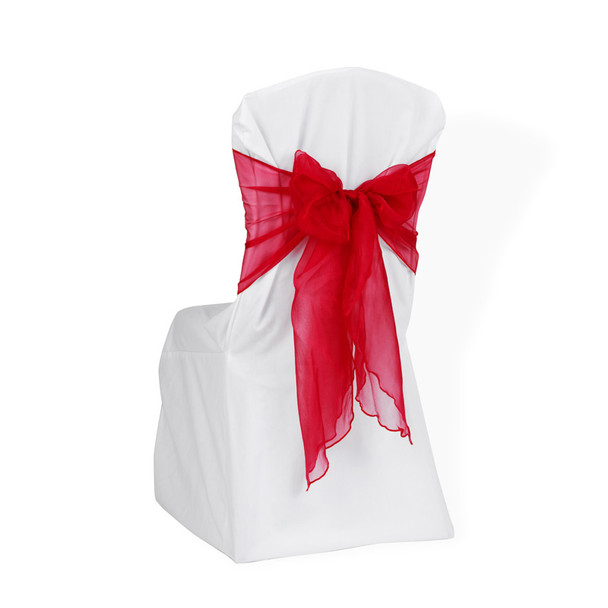 Organza Chair Tie / Table Runner Red