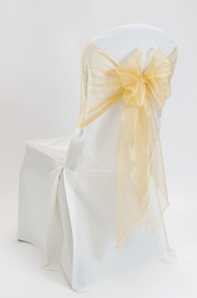 Organza Chair Tie / Table Runner Gold