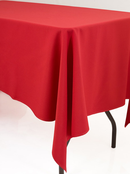 Linen Tablecloth Red 54in x 120in