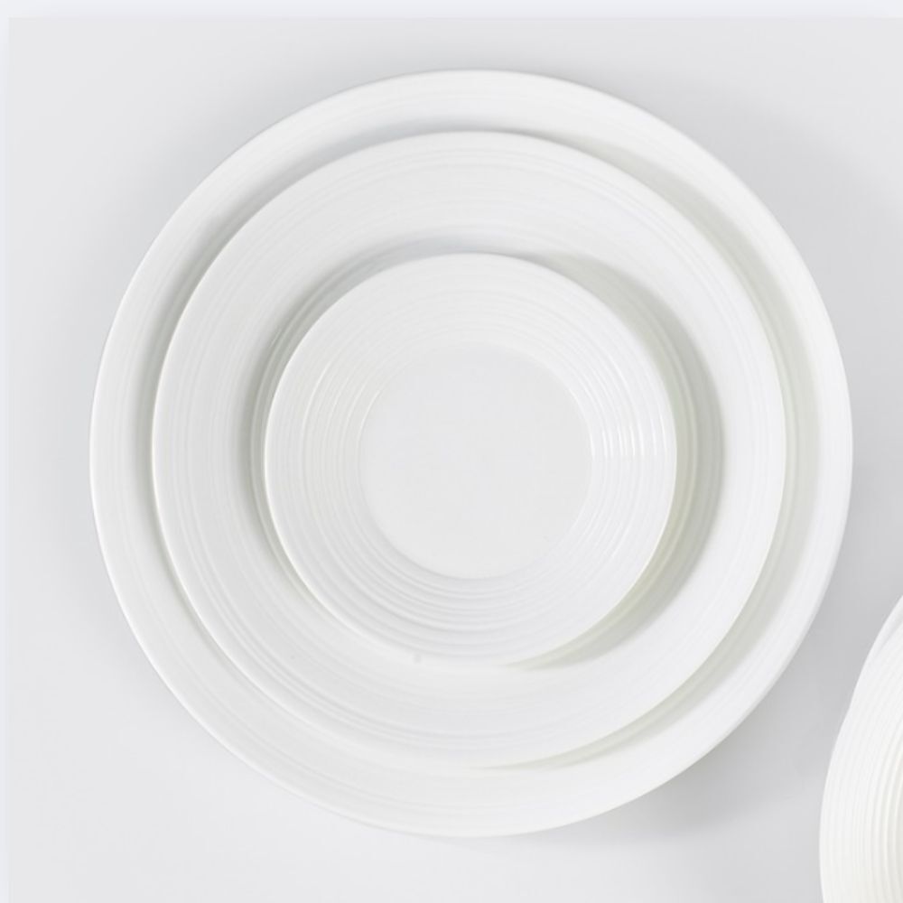 Jasper White crockery table setting