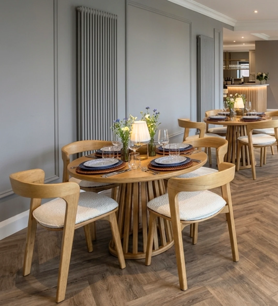 Elegant Wedgwood Gio table setting - New Hire Range