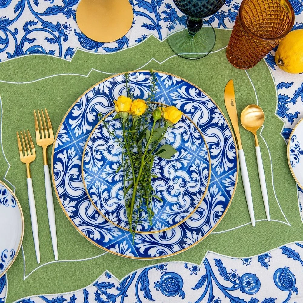 Goa White and Gold cutlery hire collection