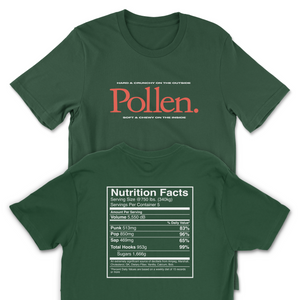 Pollen Nutrition Facts Shirt Pollen Nutrition Facts Shirt