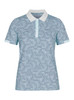 RH Abby Hexagon Mint Print Short Sleeve Polo Shirt