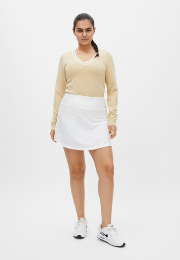 RH Ida Jacquard White Skort