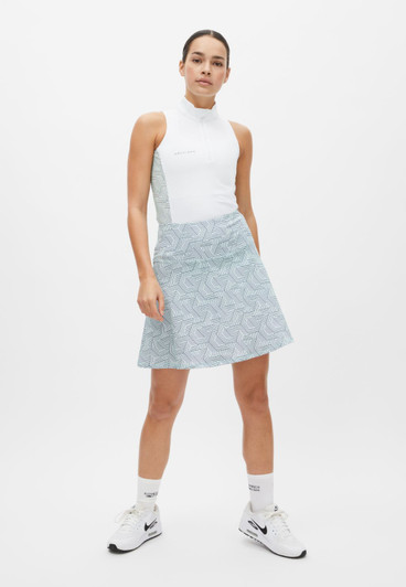 RH Amy Hexagon Mint Print Skort 19"