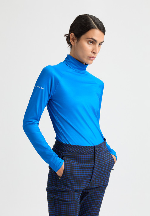 RH Hailey Bright Blue Long Sleeve Turtleneck Top