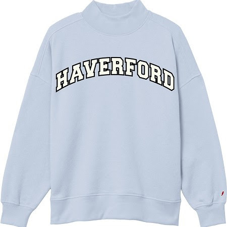 Crew Diana Mock Neck- Cashmere Blue