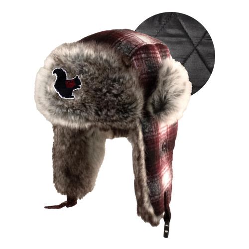 Hat Trapper Crimson w/ Faux Fir 7014