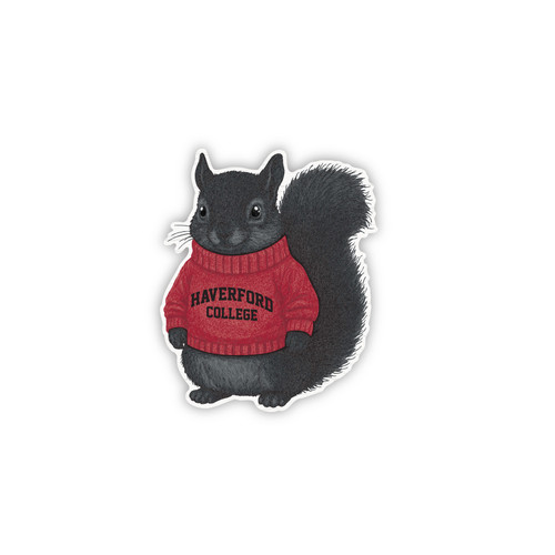 Magnet Recycled Wood Sweater Squirrel 4"