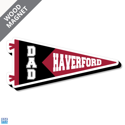 Magnet Recycled Wood Pennant HC Dad