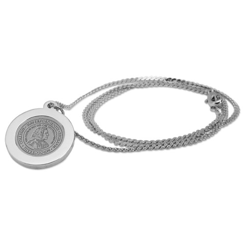WEB Pendant Necklace (Gift Box) Silver Medallion