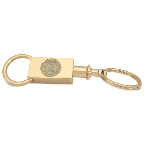 WEB Gold Two-section Key Ring (Gift Box) Gold Medallion