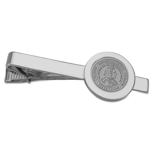 WEB Silver Tie Bar (Gift Box) Silver Medallion