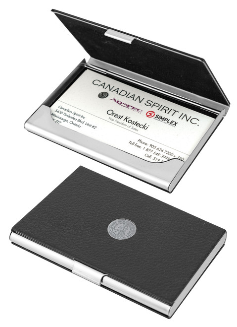WEB Business Card Holder (Gift Box) Silver Medallion