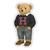 Magnet Wood Haverfordian Bear 4"