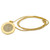 WEB Pendant Necklace (Gift Box) Gold Medallion