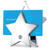 WEB Star-shaped Business Card Holder (Gift Box) Silver Medallion