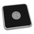 WEB Silver Tone Coaster (Sq) (Gift Box) Silver Medallion