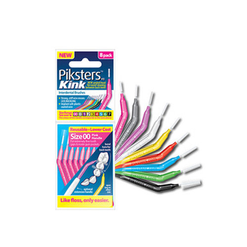 Piksters® Interdental Brushes Angled 8 pk